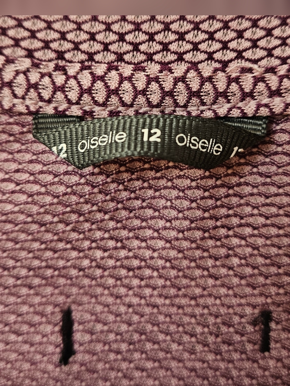 Oiselle Running Top Womens 12 Pink Short Sleeve Athletic Shirt Mesh Lightweight - Picture 3 of 5
